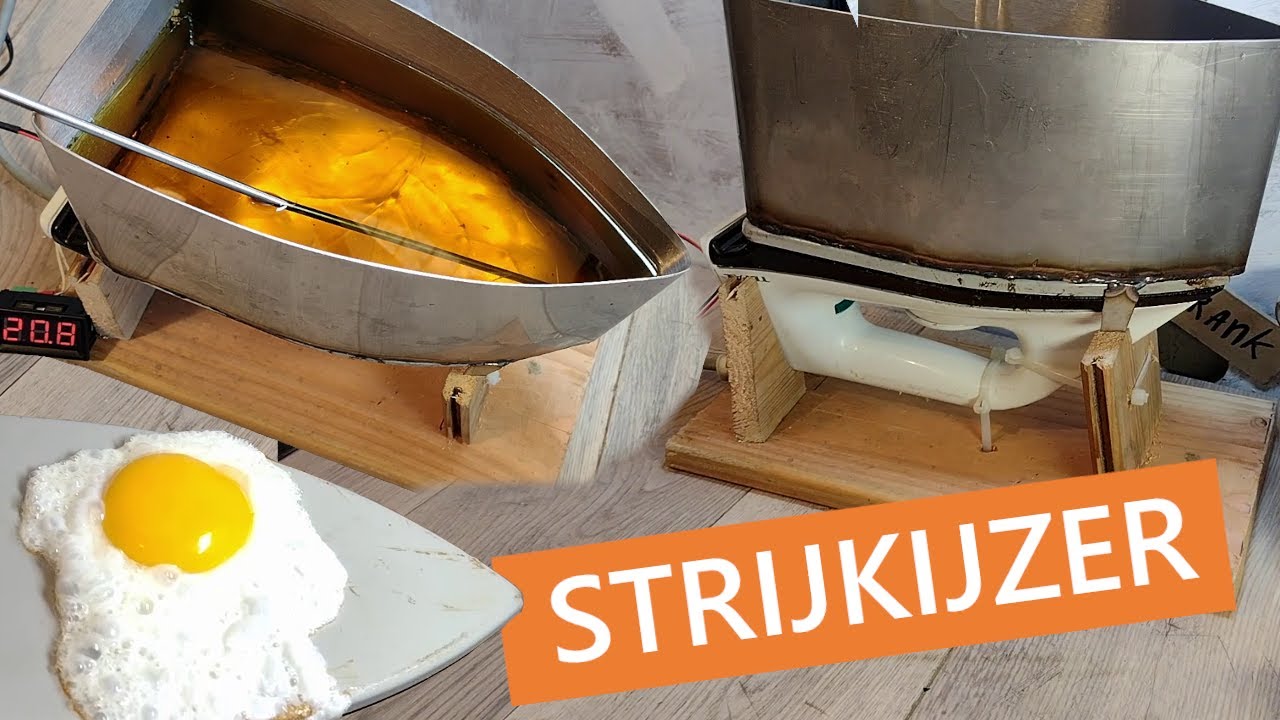 Frituren op een strijkijzer