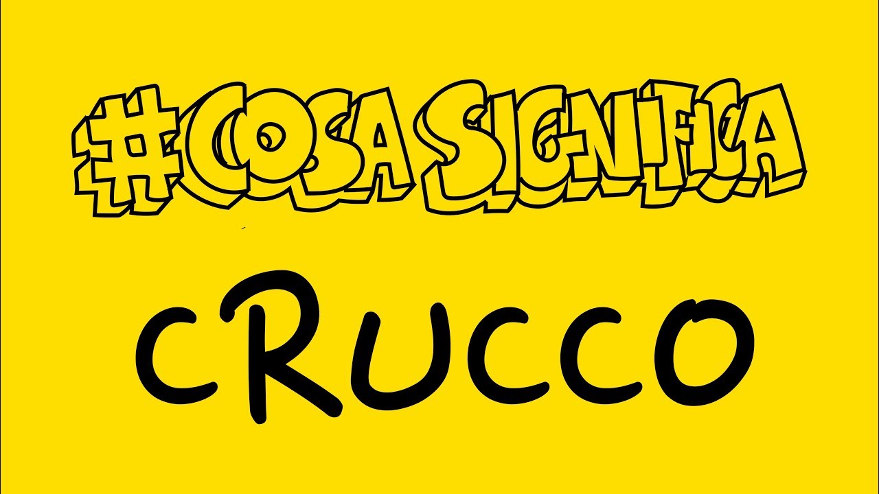 COSA SIGNIFICA CRUCCO  TELOSPIEGO