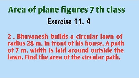 Area of plane figures class 7 Exercise 11.4 2nd problem| Area of plane figures 7 th class|Ap new