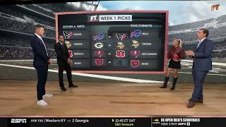 Information FIRST TAKE | Stephen A. makes his pick for NFL Week 1: Texans, Vikings, Bengals and Bears get win Update
