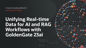 GoldenGate 23aiによるAIとRAG向けリアルタイムデータ: Oracle DatabaseWorld 2025