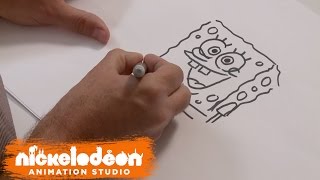How to Draw SpongeBob | SpongeBob SquarePants | Nick Animation screenshot 4
