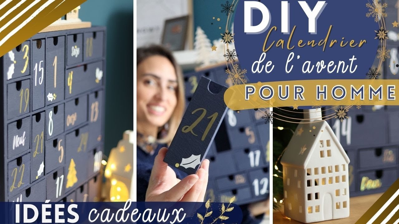 DIY CALENDRIER DE L'AVENT POUR HOMME ✨ Idées cadeaux à glisser