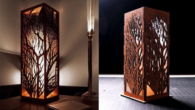 How to make Laser Cut Decorative Night Lamp. 