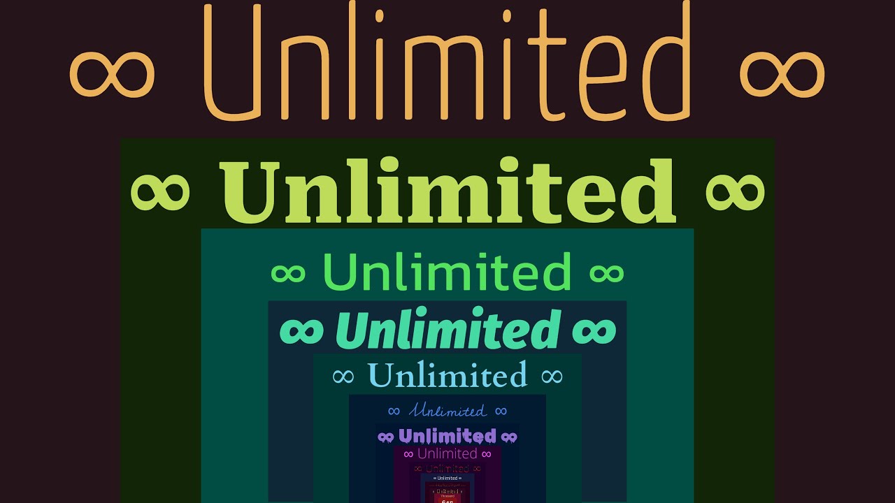 0 to Unlimited ∞ With Sounds - YouTube