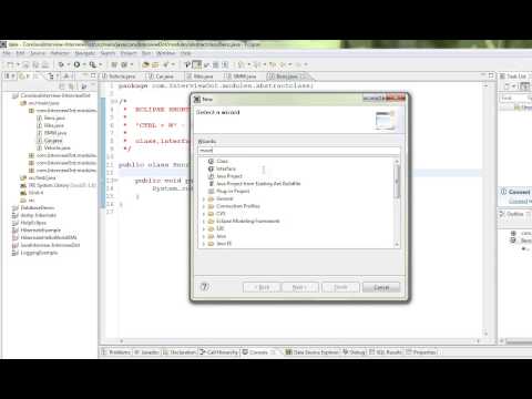 CTRL N   OPEN NEW WIZARD ECLIPSE SHORTCUT DEMO