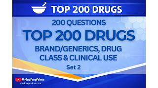 Top 200 Drugs Every Pharmacy Tech & Nursing Student Must Know | Brand, Generic, Class & Uses | Set 2