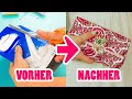 Selbstgemachte CLUTCH aus Recyclingmaterialen! 〡OHNE NÄHEN