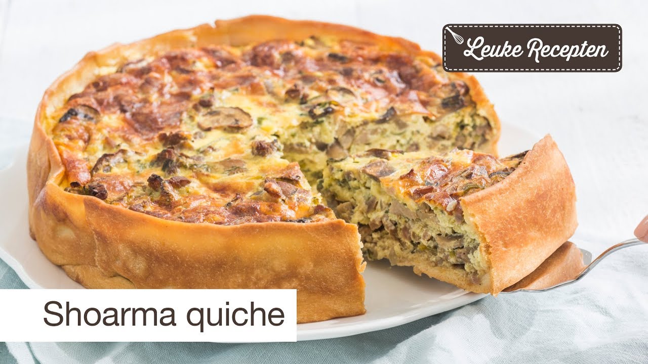 Shoarma quiche | LeukeRecepten.nl