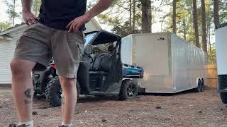 Will my CF Moto UForce 1000 pull my race trailer