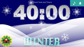 40 Minute Winter Timer | Relaxing Piano Music | Alarm
