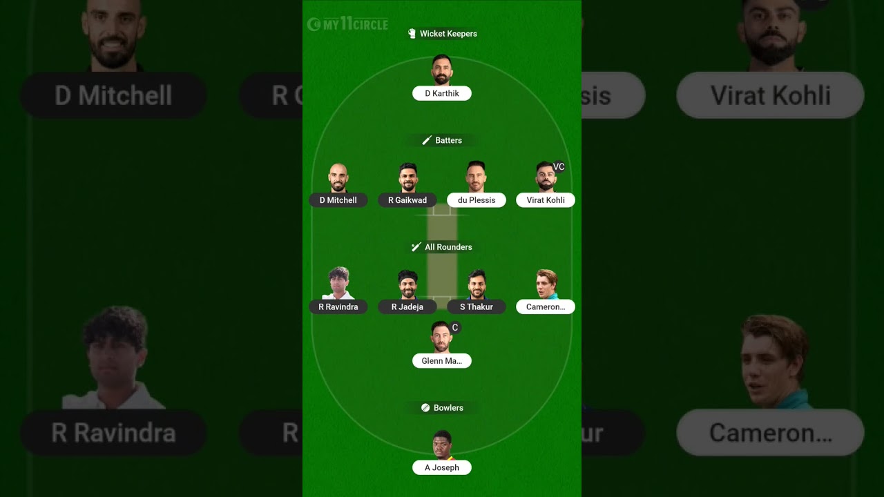 CHE VS BLR my 11 circle time | Chennai vs Banglore my 11 circle | TATA IPL 2024 T20