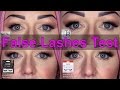 False Eyelash Test - Natural Lashes - Winged Lashes - Full Lashes - Super Insane Lashes
