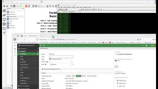 FortiGate 7.4.11 Basic Configuration Lab in GNS3 (DHCP, NAT &amp; Web Filtering)
