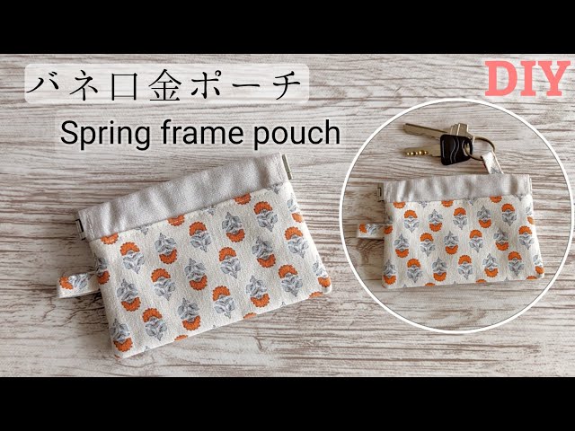 How to make a spring clasp pouch 🌷 Key case Card case - YouTube