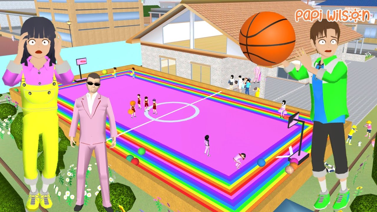 Yuta Mio Lomba Main Bola Basket Dikejar Lawan Bola Salah Masuk 🤣😱🏀 | Sakura | Papi Wilson