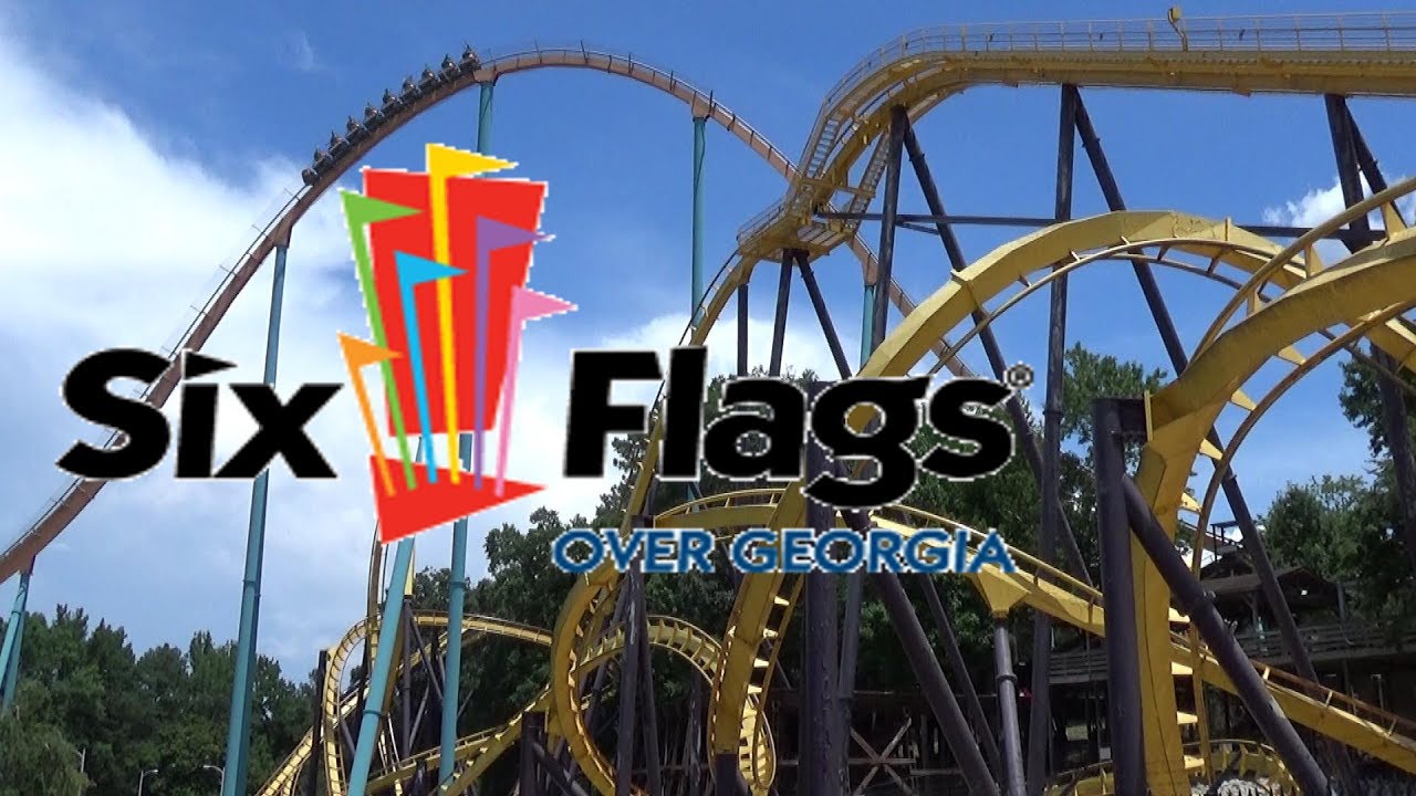 The Roller Coasters Of Six Flags Over Georgia 2017 With The Legend