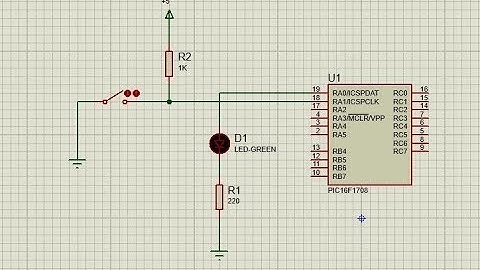 PIC Project 02 - LED On/OFF by a Switch