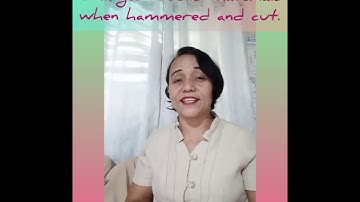 Changes in Solid Materials when Hammered and Cut