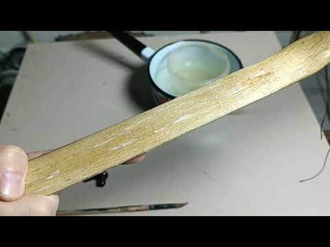 Видео: Состояние сухожильного слоя через день после наклейки #bowmaking #yayyapimi #hornbowmaking