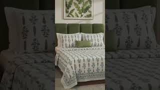DHRUVINSRI- A Brand by Shree Govindam Ethnic Studio#dhruvinsri #kingsizebedsheet #homedecor #amazon