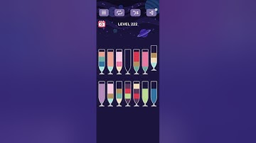 water sort puzzle -sort color puzzle game level 222