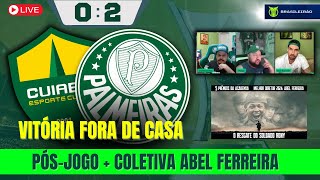 PÓS-JOGO + COLETIVA DO ABEL FERREIRA | CUIABÁ 0 X 2 PALMEIRAS | BRASILEIRÃO 2024