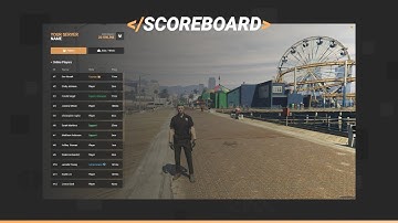 FiveM Scoreboard - Advanced scoreboard with job counts and heists.