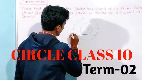 prove that in two concentric circles the chord | circle class 10 | maths term 2 exam cbse