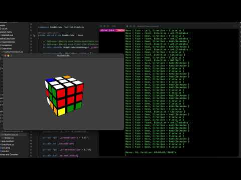 Experimental C# Rubik's Cube Solver - With Log Output - Improved