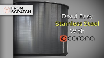3D Rendering : Dead easy stainless steel with Corona