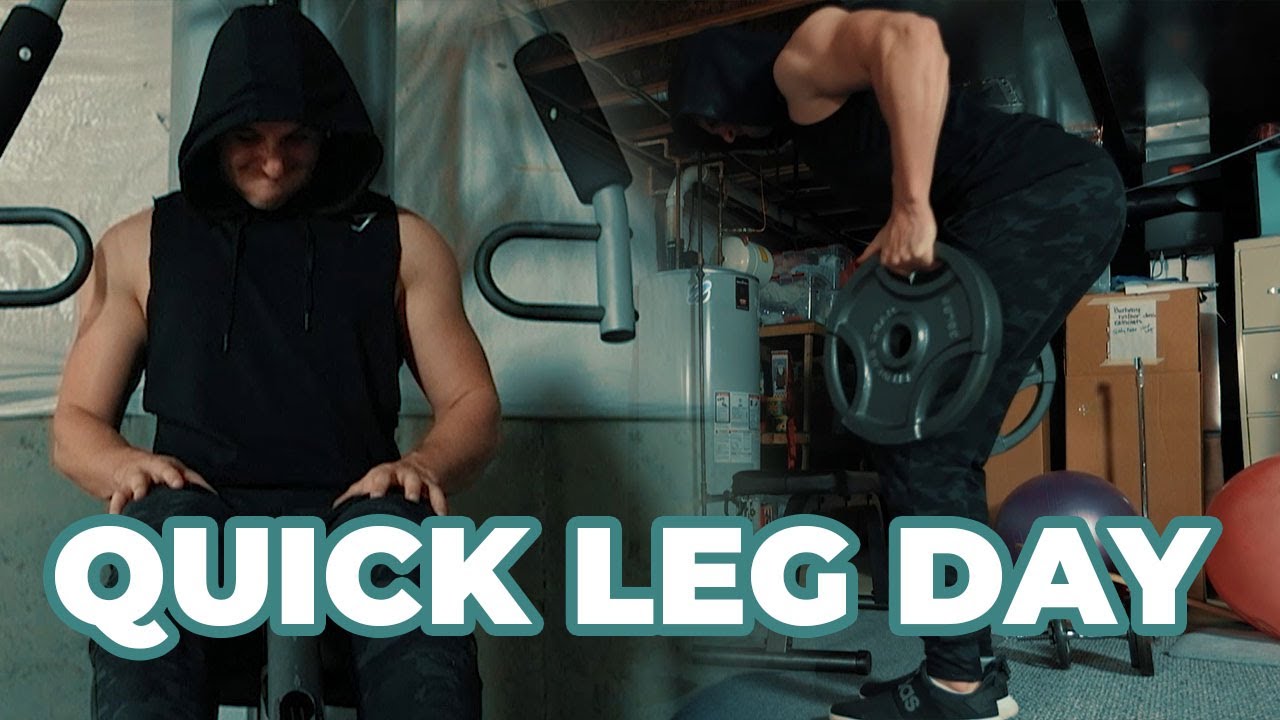 At Home Leg Workout to Build Muscle | Back and Leg Day | The Pursuit Ep ...