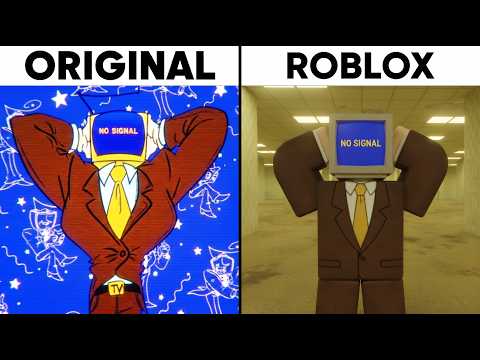 No Signal Meme Original vs Roblox Ver.