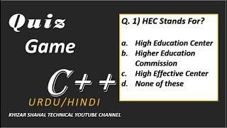 Quiz Game Project In C++ Projects With Source Code C++ Mini Projects For Beginners C++ Projects OOP screenshot 5