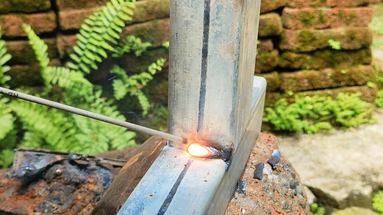 not many know how to weld the corners of a thin galvanized square tube