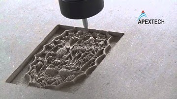 APEX 2030 CNC Router engraving on the MDF materail with 3 different cutters 1 1