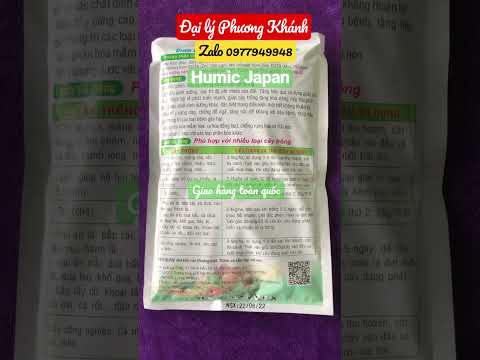 Video Humic Japan kích ra rễ cực mạnh, xanh cây tốt lá | Quả... - youtube