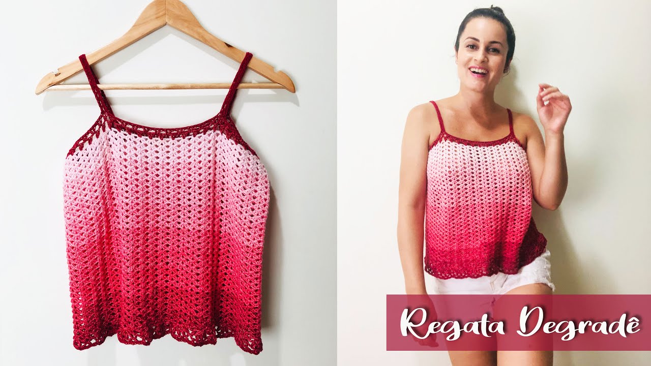 REGATA DE CROCHÊ DEGRADÊ