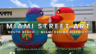 Miami Street Art on South Beach & Design District Lunch | Duck With Pride Lincoln Road #miamibeach