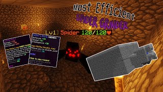 Hypixel Skyblock - Most Efficient Hybrid Spider Farm!