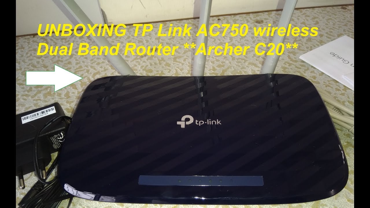 UNBOXING TP Link AC750 wireless Dual Band Router **Archer C20** - YouTube