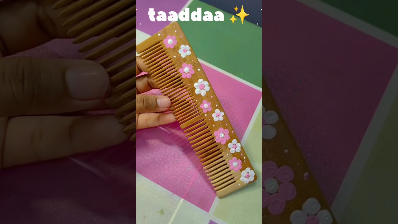Customising my hair comb ✨🌸 