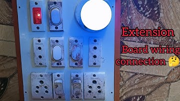 HOW TO MAKE EXTENSION BOX EXTENSION BOX WIRING FULL VIDEO ONE INDICATOR 1 HOLDER  SOCKETS SWITCHES