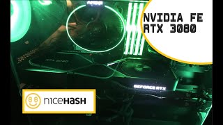 NVIDIA FE RTX 3080 | BENCHMARKING | NICEHASH