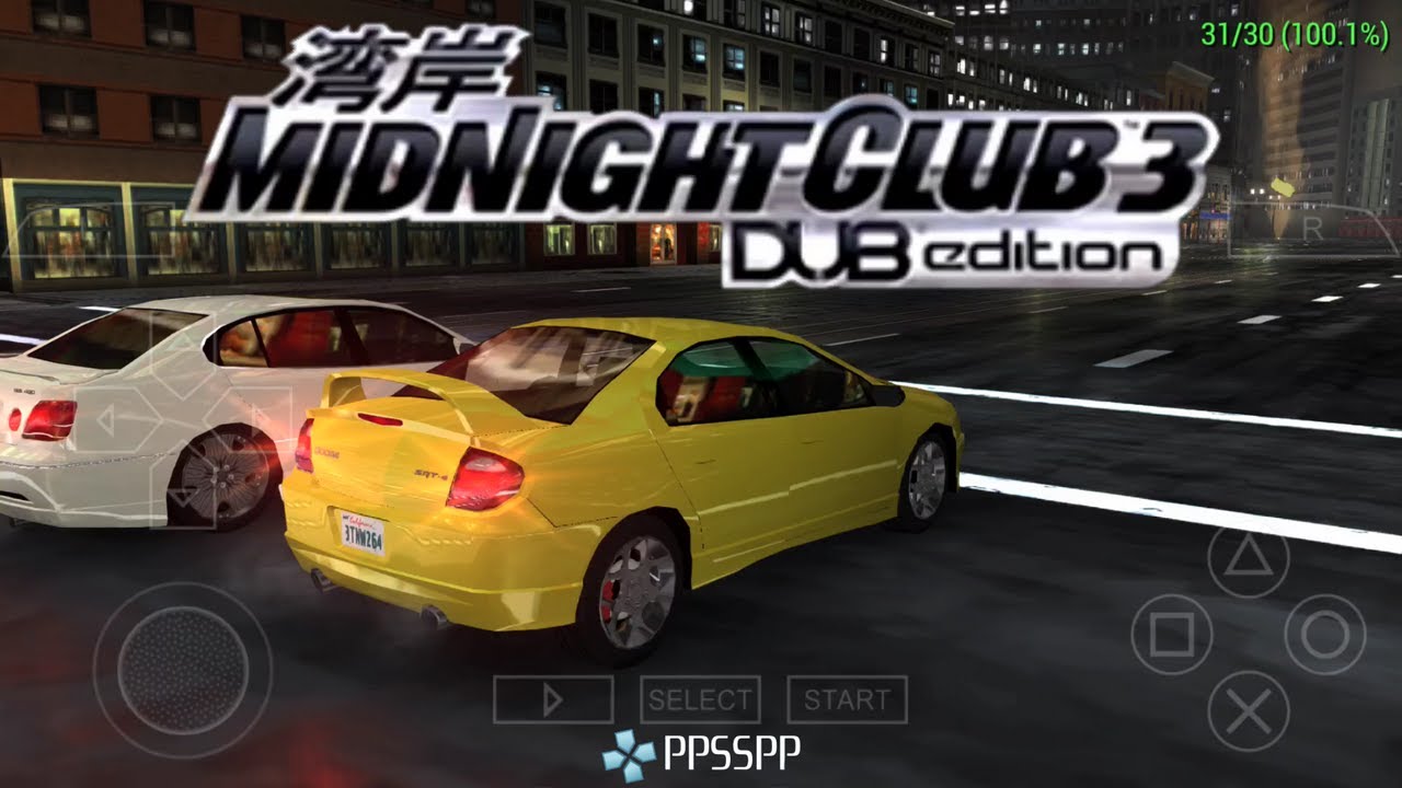 Midnight Club 3 : DUB Edition by Rockstar Games PSP PPSSPP Android ...