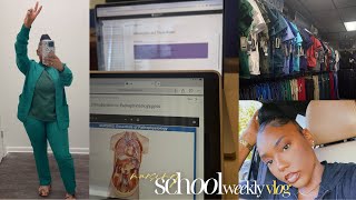 First Week of Nursing School Vlog 🎓 | Scrub Shopping, Job Interview & Chill Study Day