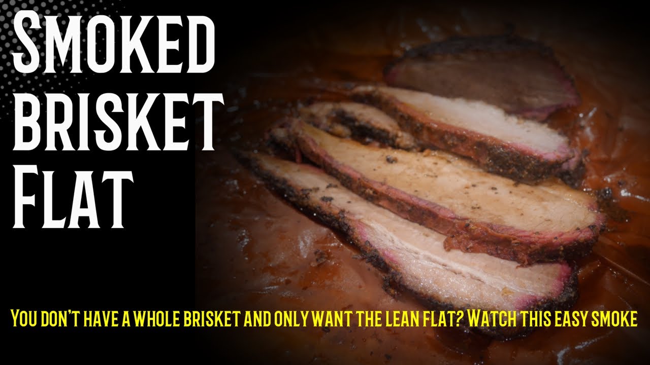 How to smoke an easy brisket flat on the Traeger pellet smoker YouTube