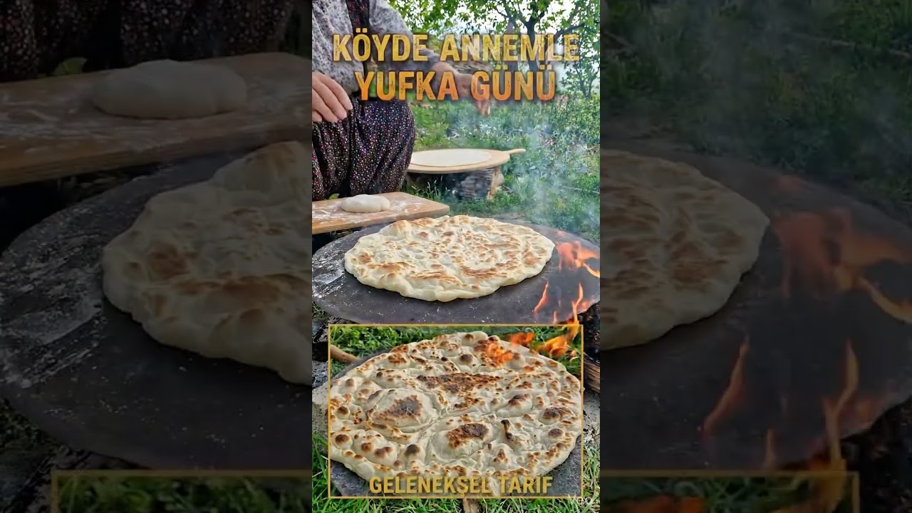 KÖYDE GELENEKSEL YUFKA YAPIMI | Annemle Odun Ateşinde Yufka Ekmeği 🥖🔥 KÖYDE GELENEKSEL YUFKA YAPIMI | Annemle Odun Ateşinde Yufka Ekmeği 🥖🔥