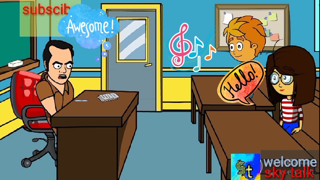 Funny cartoon video in hindi | very funny | student fun with teacher |  📙📙📙👻 | majedar cartoon video. - YouTube