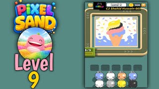 Pixel sand: Color flow level 9 | all parts gameplay walkthrough solution
